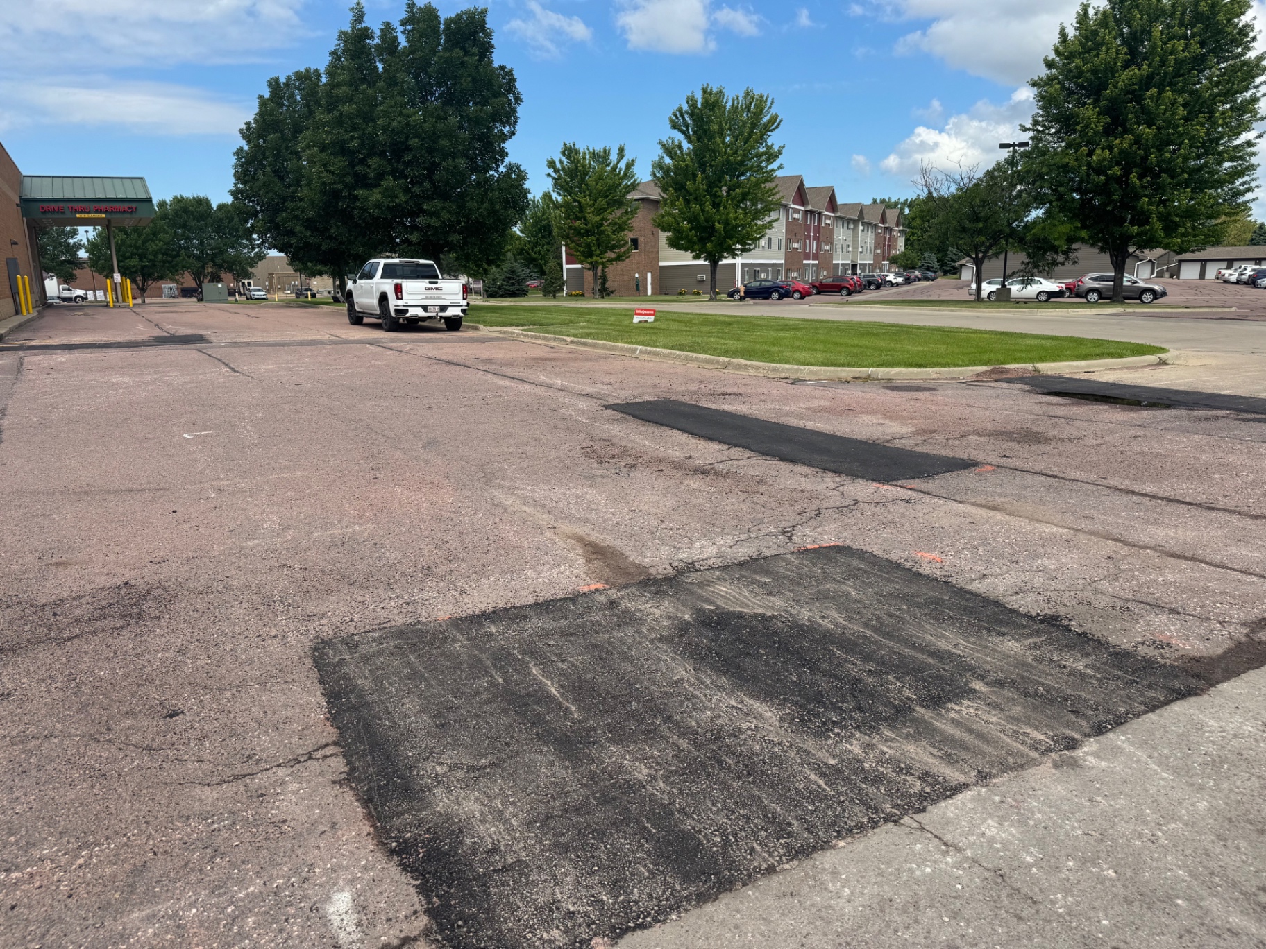 Sioux Falls asphalt pothole repair before and after — after