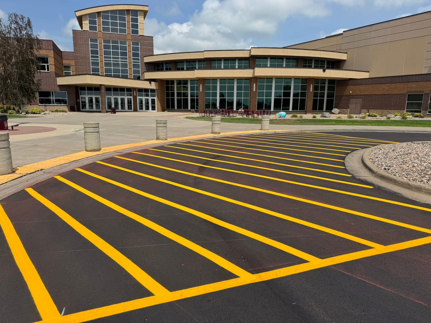 Line Striping — Sioux Falls asphalt and concrete maintenance by Dakota Seal